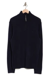 Rodd & Gunn Jacks Bay Quarter Zip Sweater In Navy