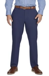 Tailorbyrd Classic Fit Flat Front Dress Pants In Indigo Blue