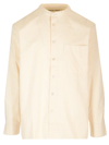 Birkenstock Wheat Stripes Lounge Wear Shirt In White