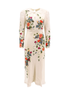 Saloni Claudia Dress In Multicolor