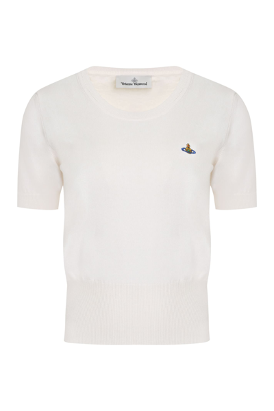 VIVIENNE WESTWOOD BEA LOGO KNITTED T-SHIRT