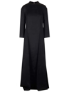 Khaite Clete Crepe Maxi Dress In Black
