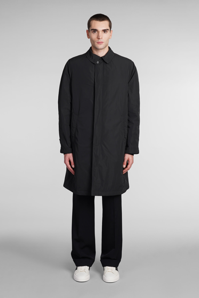 Aspesi Coat In Black Polyester