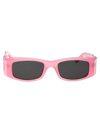 Palm Angels Angel Rectangular-frame Sunglasses In 3007 Begonia Pink