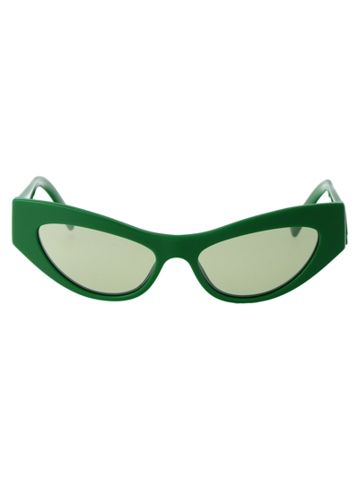 Dolce &amp; Gabbana Eyewear 0dg4450 Sunglasses In 331152 Green