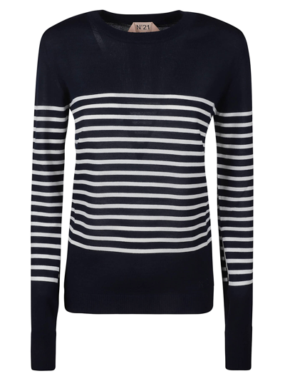 N°21 Stripe Jumper In Blue