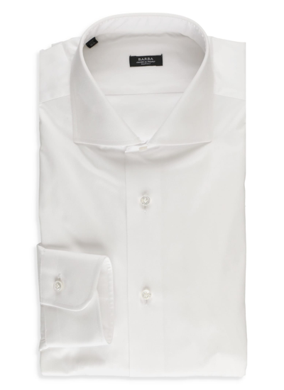 Barba Napoli Cotton Shirt In White