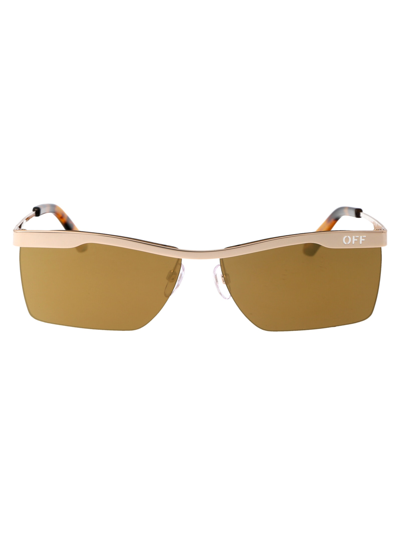 Off-white Rimini Sunglasses In 7676 Gold