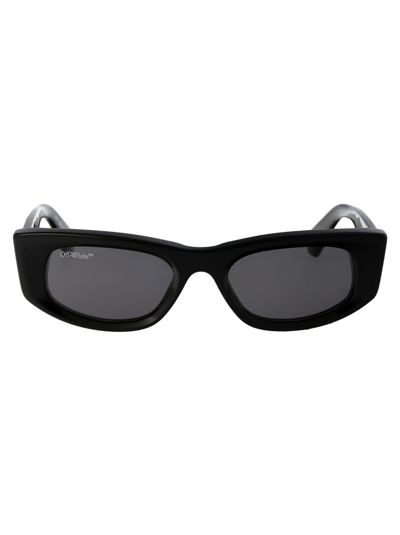 Off-white Matera Rectangle-frame Sunglasses In Black