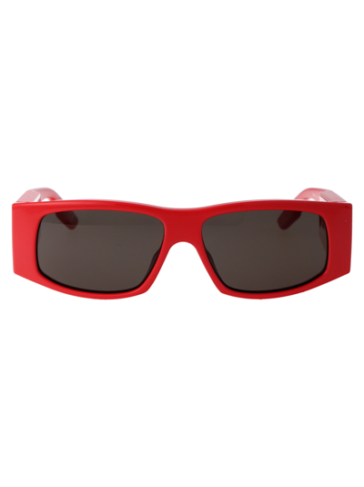 Balenciaga Bb0100s Sunglasses In 003 Red Red Grey