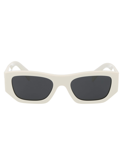 Prada Men's 0pr A01s 53mm Pillow Sunglasses In White Smoke