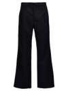 Wales Bonner Pantalone In Cotone Blu Notte Uomo In Blue