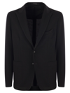 Tagliatore Men's Single-breasted Cotton Blazer In Black