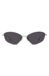 Givenchy Gv Speed Cat Eye Sunglasses In Shiny Palladium / Smoke