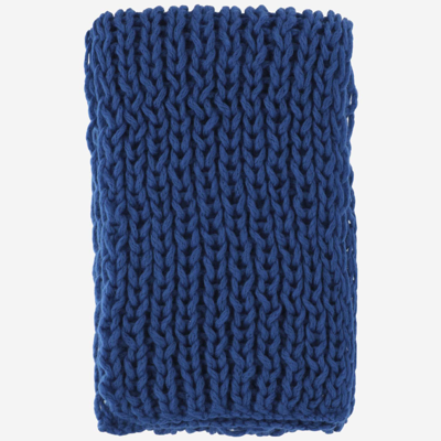 Evyinit Merino Wool Blend Scarf In Blue