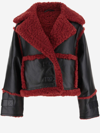 SHOREDITCH SKI CLUB LEATHER AND SHEARLING JACKET