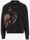 Off-white Bacchus Cotton Sweatshirt In Black