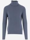 ALLUDE WOOL AND CASHMERE BLEND TURTLENECK