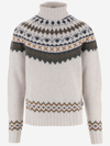 BARBOUR WOOL SWEATER WITH GRAPHIC PATTERN