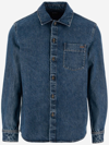 Apc A.p.c. Vittorio Brodée Poitrine Denim Overshirt In Denim