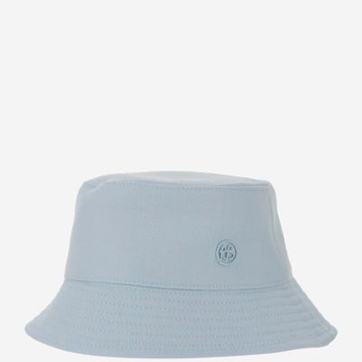 Ruslan Baginskiy Logo Cotton Bucke Hat In Light Blue