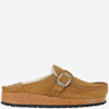 BIRKENSTOCK BUCKLEY SHEARLING AND SUEDE MULES