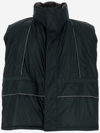 Balenciaga Logo-print Puffer Vest In Green