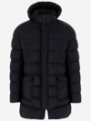 Herno Padded Hooded Down Jacket In Blue