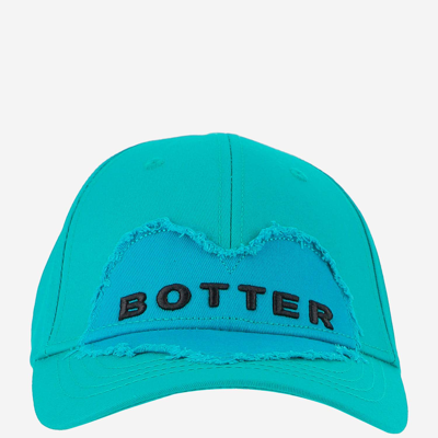 Botter Logo-patch Cotton Cap In Green,blue