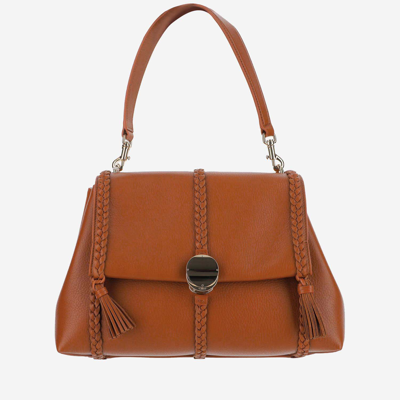 Chloé Medium Penelope Shoulder Bag In Brown