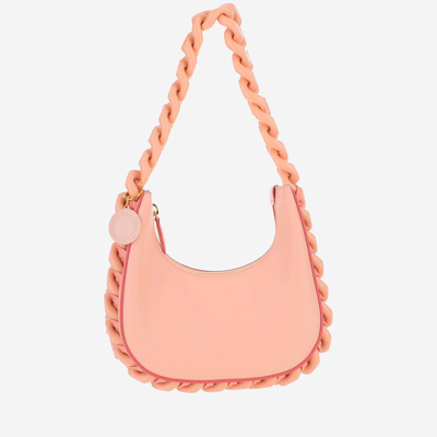 Stella Mccartney Mini Frayme Shoulder Bag In Rose Pink