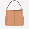 TOD'S TODS LARGE LEATHER T CASE HOBO BAG