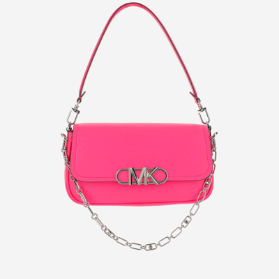 Michael Michael Kors Parker Medium Leather Shoulder Bag In Fuchsia