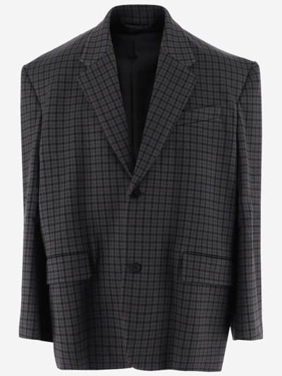 Balenciaga Blazer Jacket In Grey