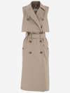 BURBERRY COTTON BLEND TRENCH DRESS