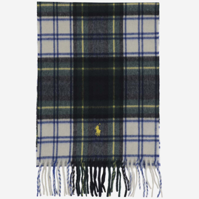 Polo Ralph Lauren Cashmere Scarf With Logo In Red