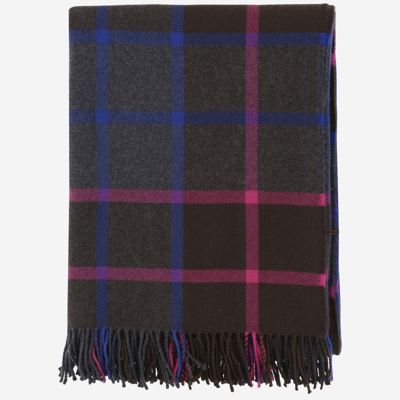 Etro Wool Scarf With Check Pattern In Red