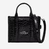 Marc Jacobs The Crinkle Leather Mini Tote Bag In Black