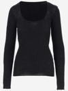 Jacquemus La Maille Dao Mohair-blend Sweater In Black