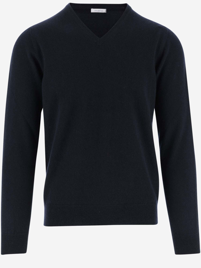 Malo Fine-knit Cashmere Jumper In Black