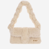 Jacquemus Le Bambidou Shearling Shoulder Bag In White
