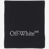 OFF-WHITE WOOL AND CASHMERE SCARF WITH LOGO
