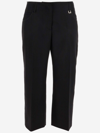 Jacquemus Le Pantalon Cropped Trousers In Black