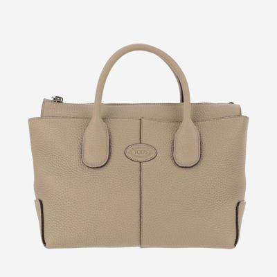 Tod's Small Leather Bag In Beige