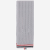 THOM BROWNE CASHMERE WOOL AND SILK BLEND SCARF