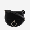 Chloé Chloe Woman Black Leather Small Arlene Crossbody Bag In Black