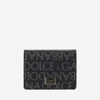 DOLCE & GABBANA BI-FOLD WALLET WITH ALL-OVER MONOGRAM