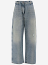 PALM ANGELS WIDE JEANS MADE OF COTTON DENIM