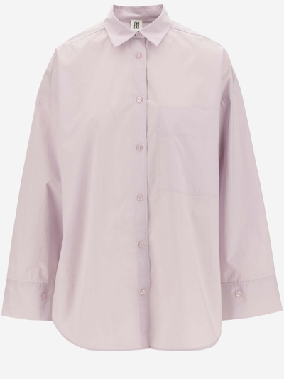 By Malene Birger Organic Cotton Shirt In L Pastel Violet