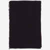 Faliero Sarti Knitted Virgin Wool-cashmere Blend Scarf In Brown